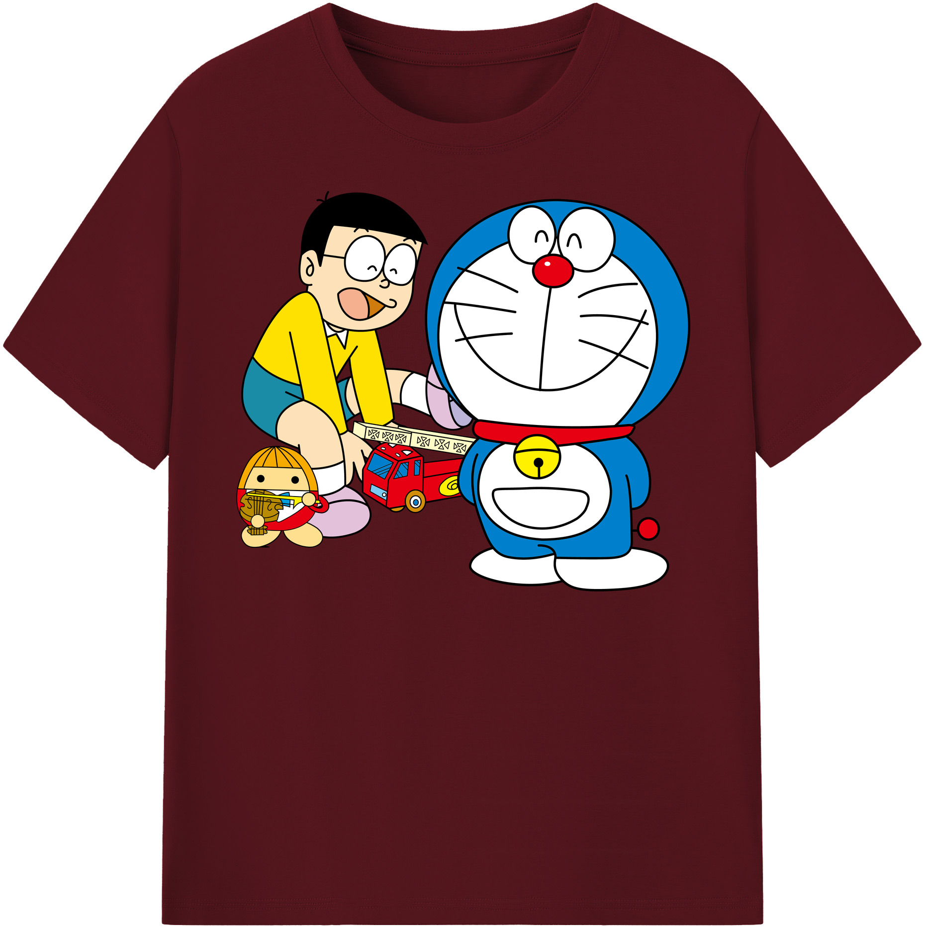 （画像用） ドラえもん Doraemon 綿100％半袖Tシャツ（フロントプリント）